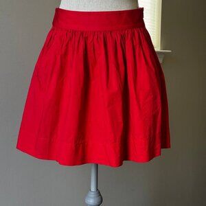 Banana Republic Red Cotton Mini Skirt with Pockets - Size 4